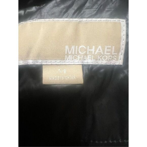 Michael Kors Girls Puffer  Hooded Jacket Sz 7-8 Black - Picture 3 of 8